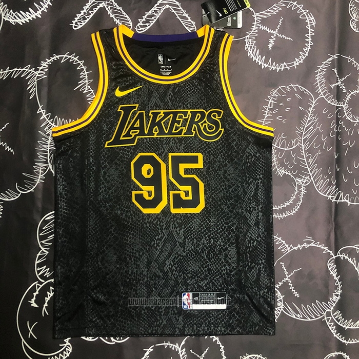 Camiseta Los Angeles Lakers Juan Toscano-Anderson #95 Mamba 2021-22 Negro